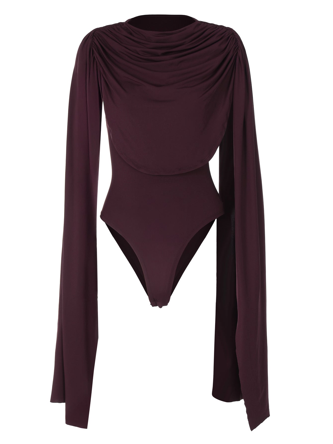 Symmetrical ribbon design high-waisted bodysuit for women