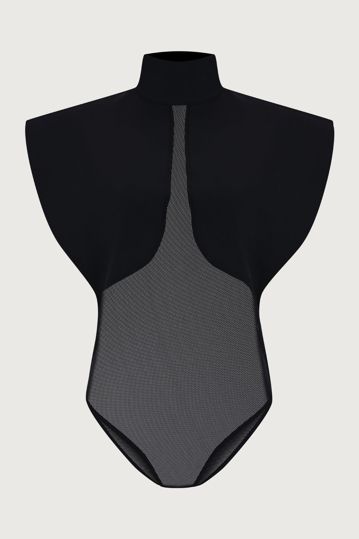 Sheer jumpsuit shirt + suit pants set