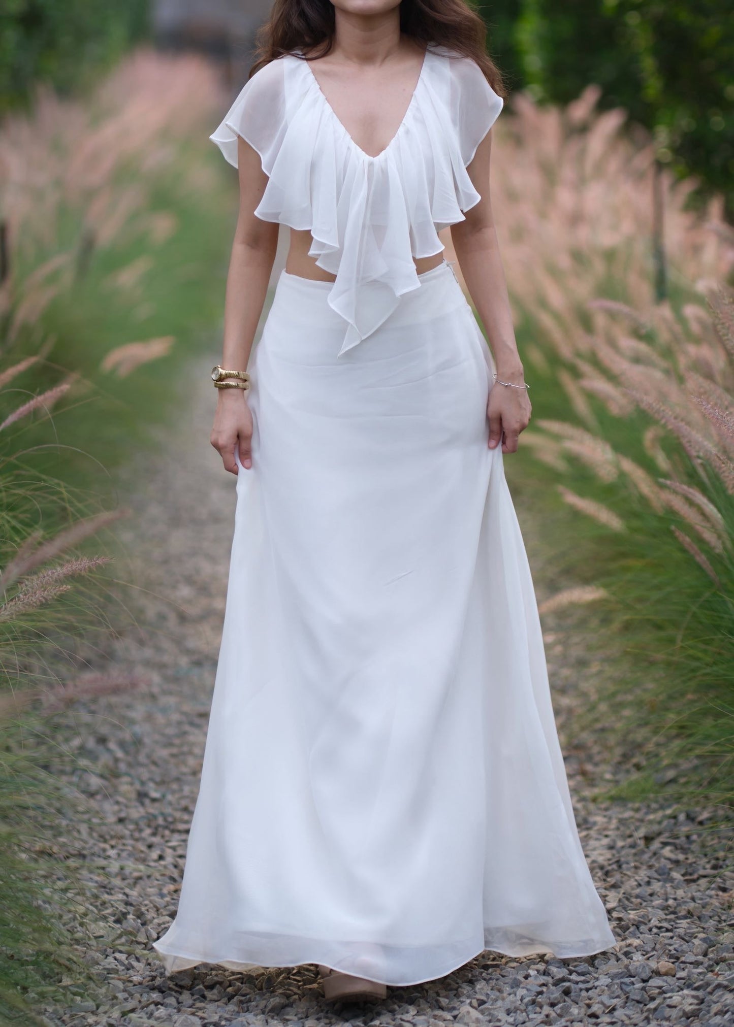 Ivory Ruffle Top