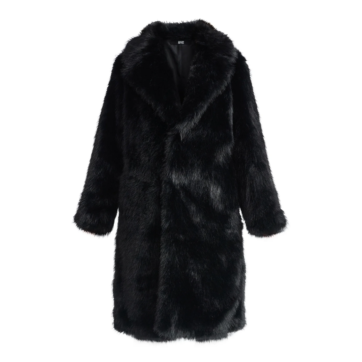 Women's oversized faux fur coat