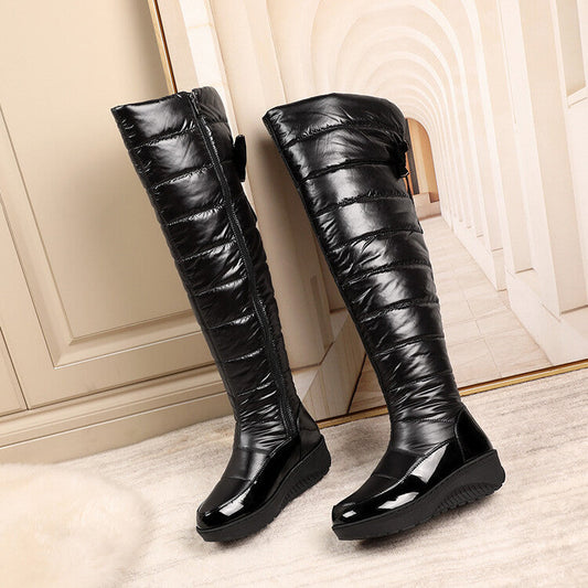 Over-the-knee boots, thickened plus-size snow boots