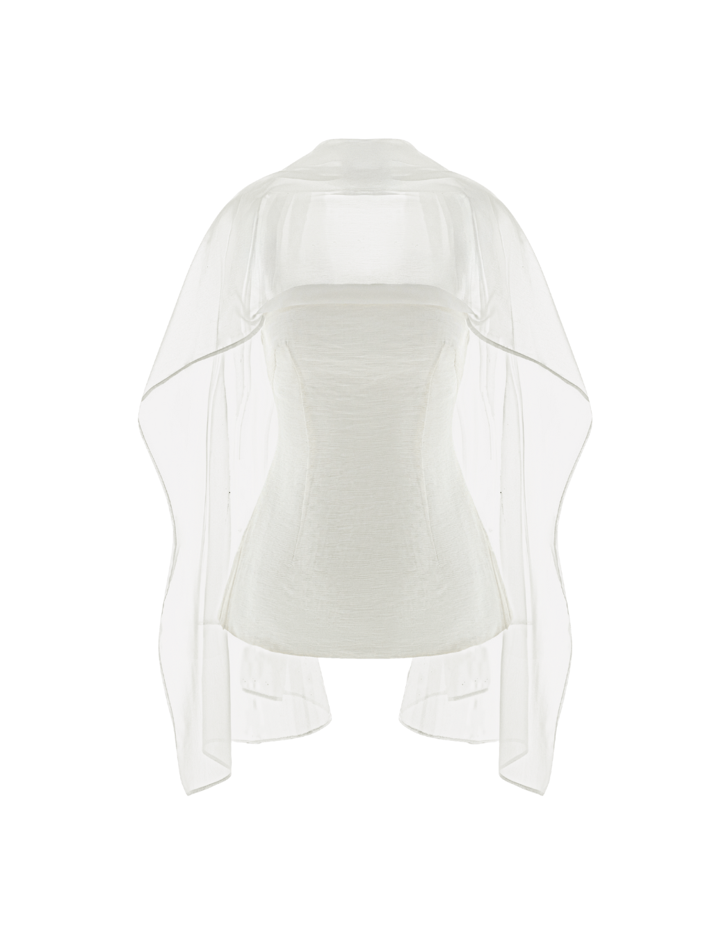Ivory pleated top