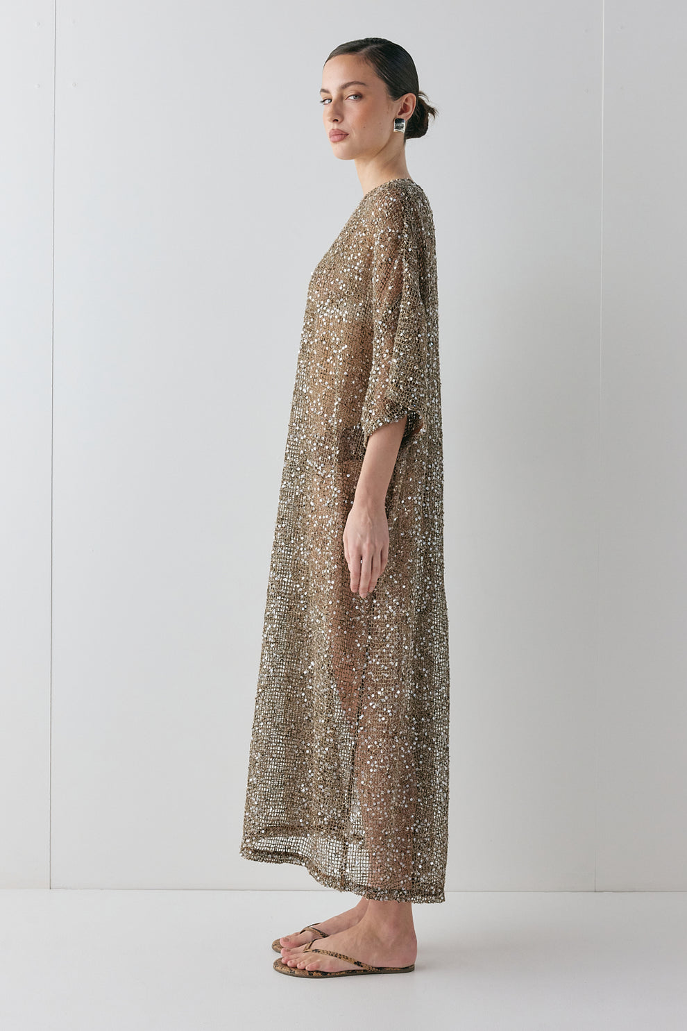 Sequined midi dress