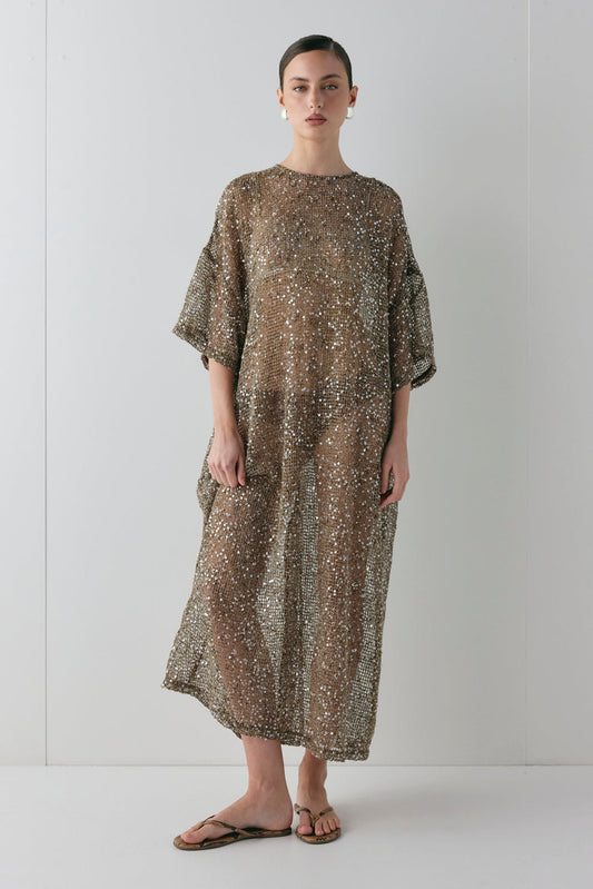 Sequined midi dress