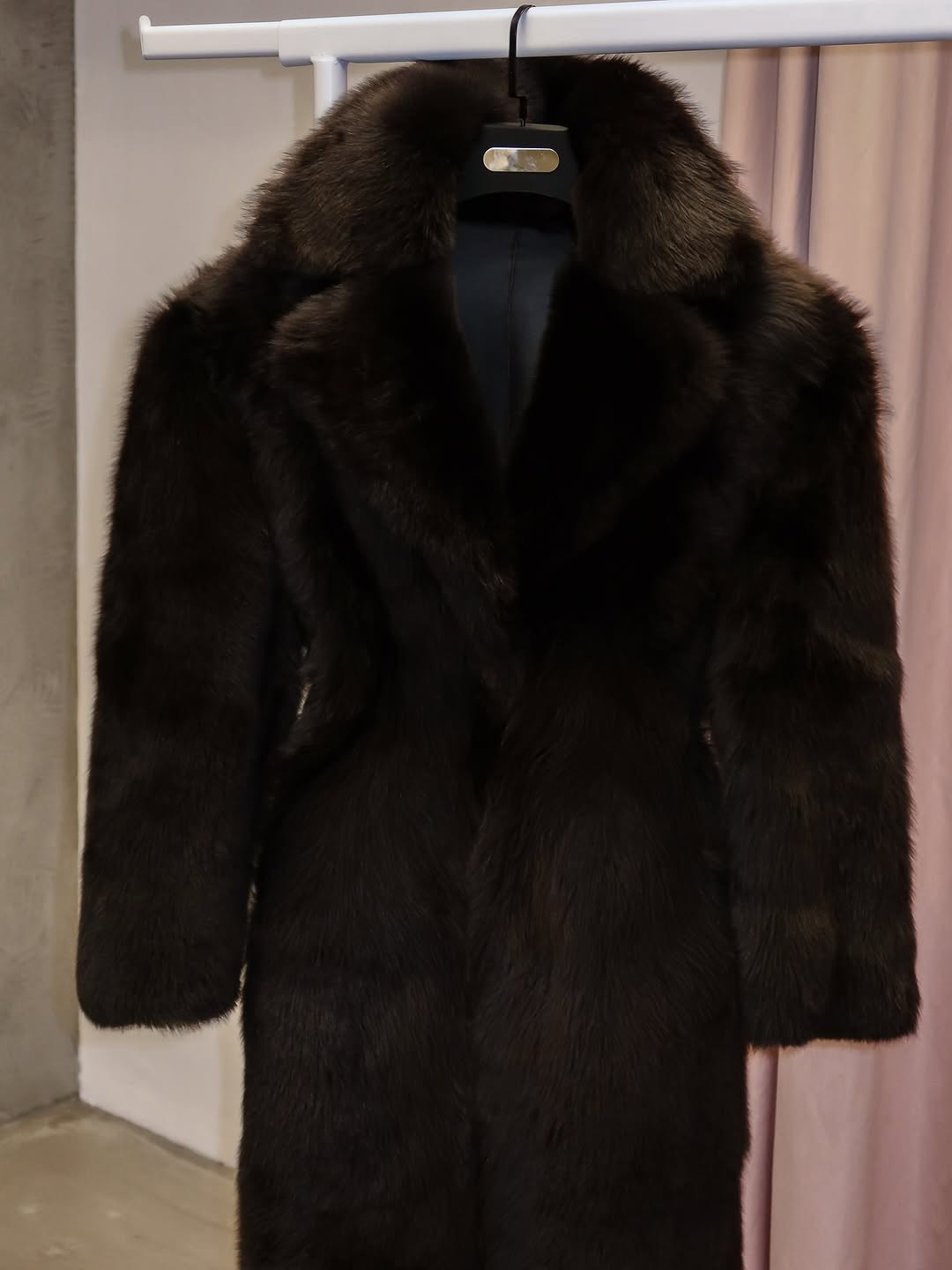 Double-sided slim-fit sheepskin coat