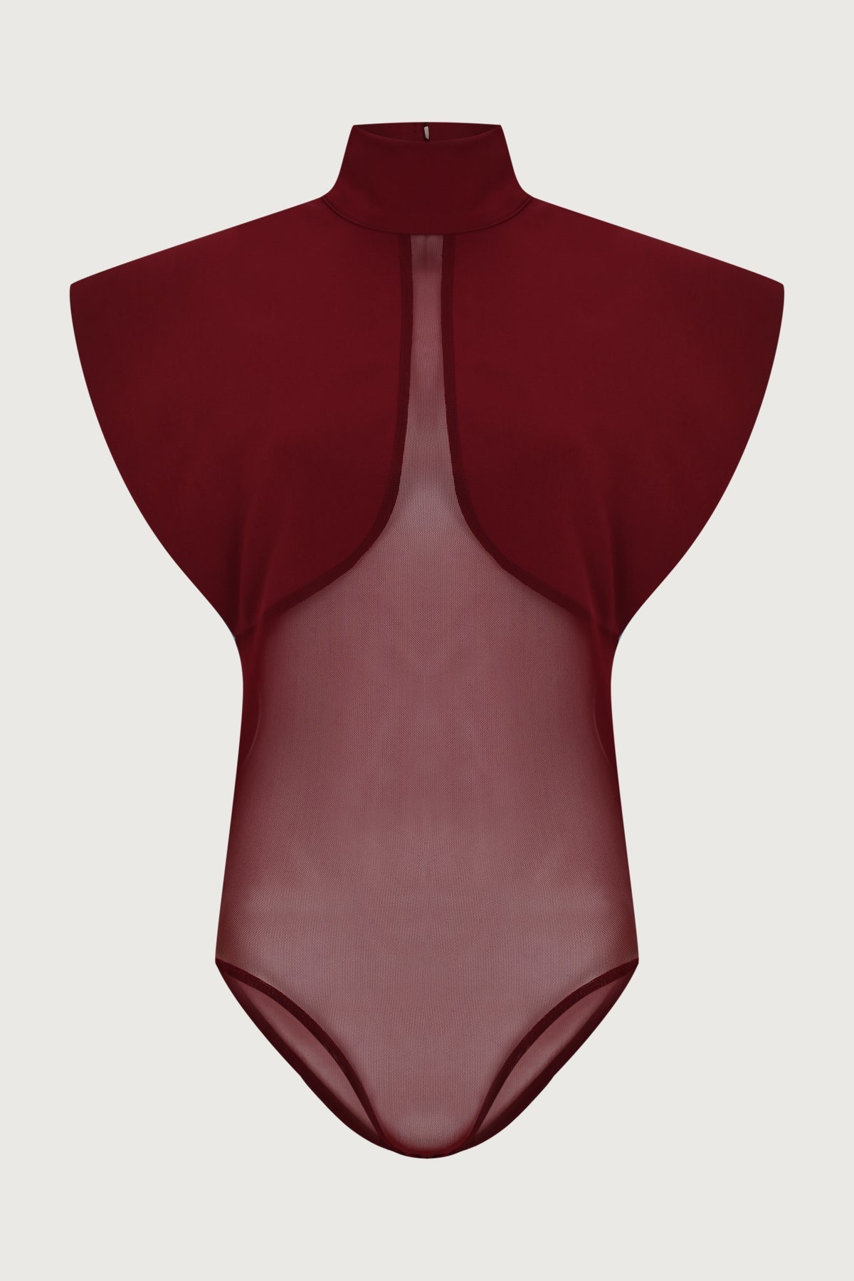 Sheer jumpsuit shirt + suit pants set