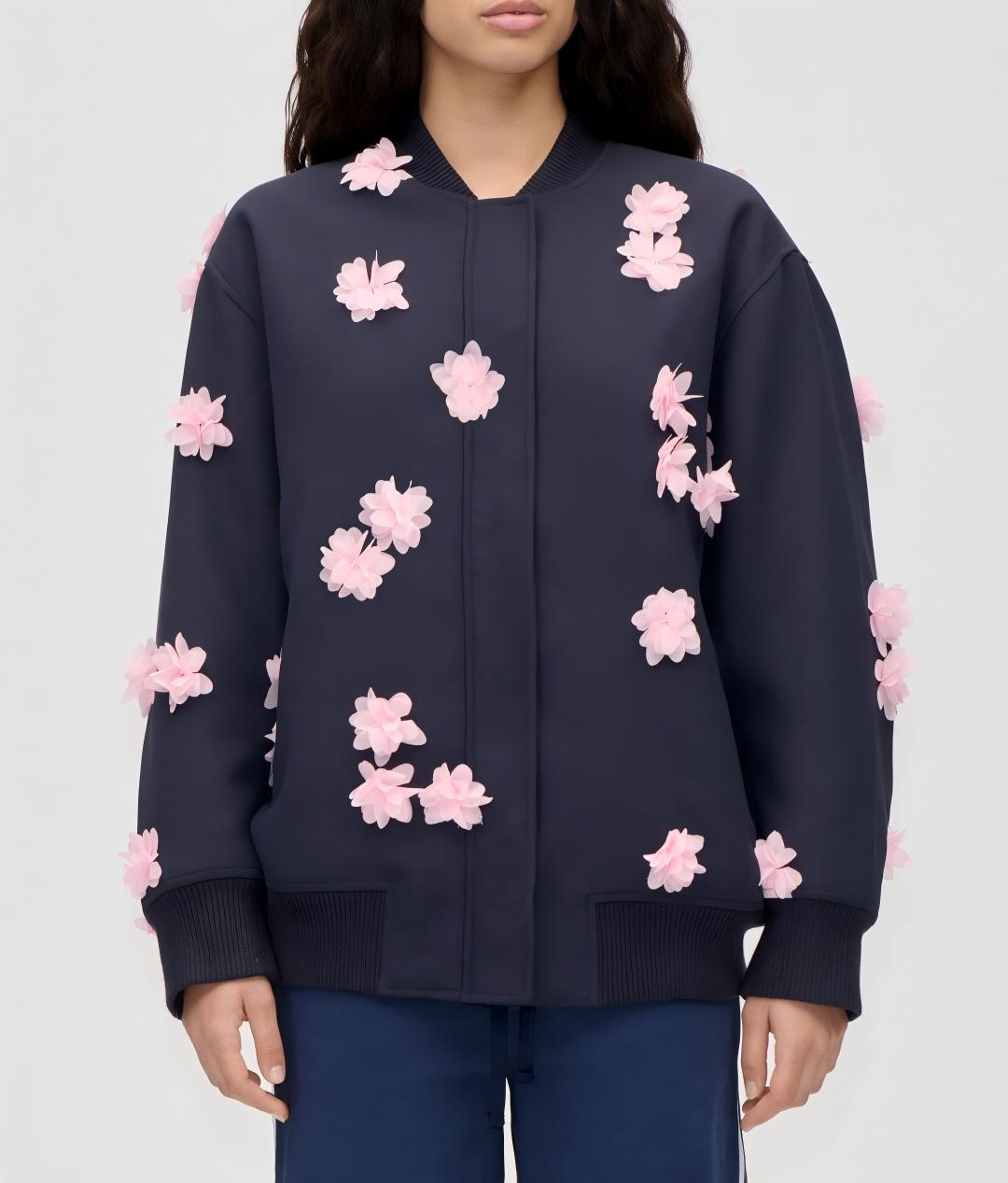 Floral bomber jacket