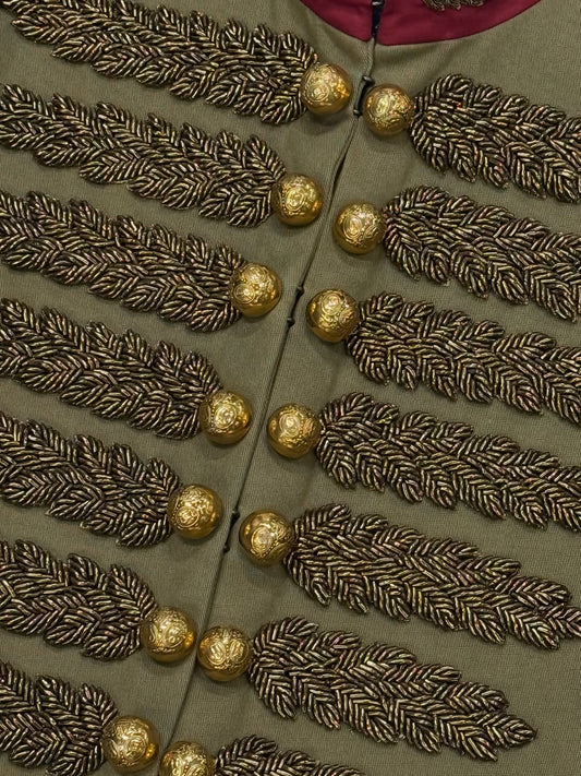 Napoleon stand-up collar jacket