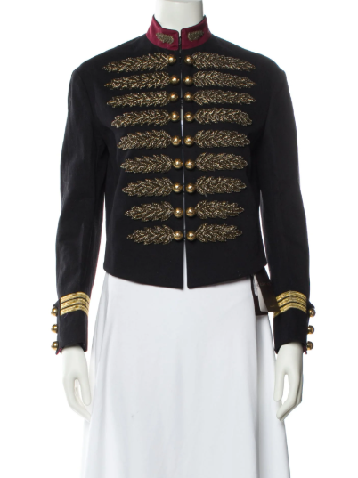 Napoleon stand-up collar jacket