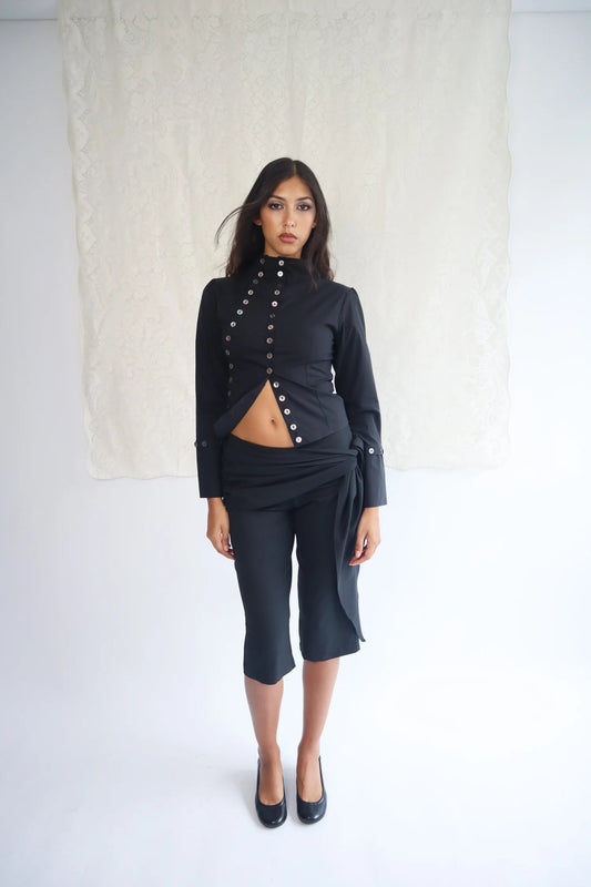 Mother-of-pearl button shirt