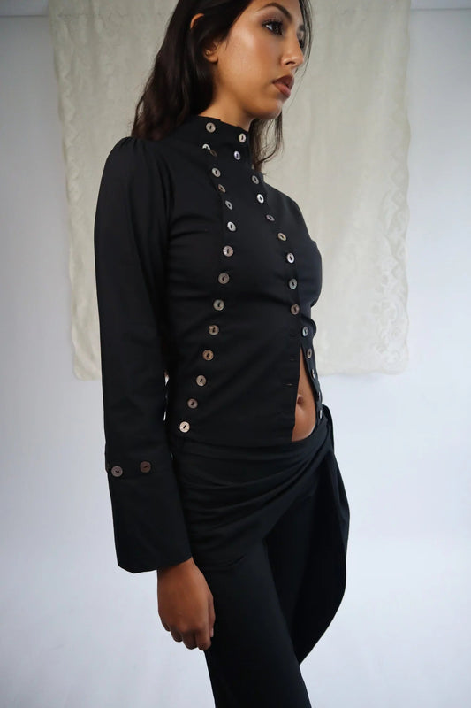 Mother-of-pearl button shirt