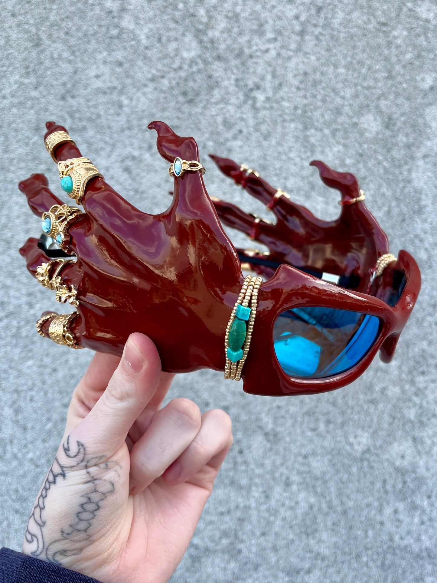 Red Hand Sunglasses