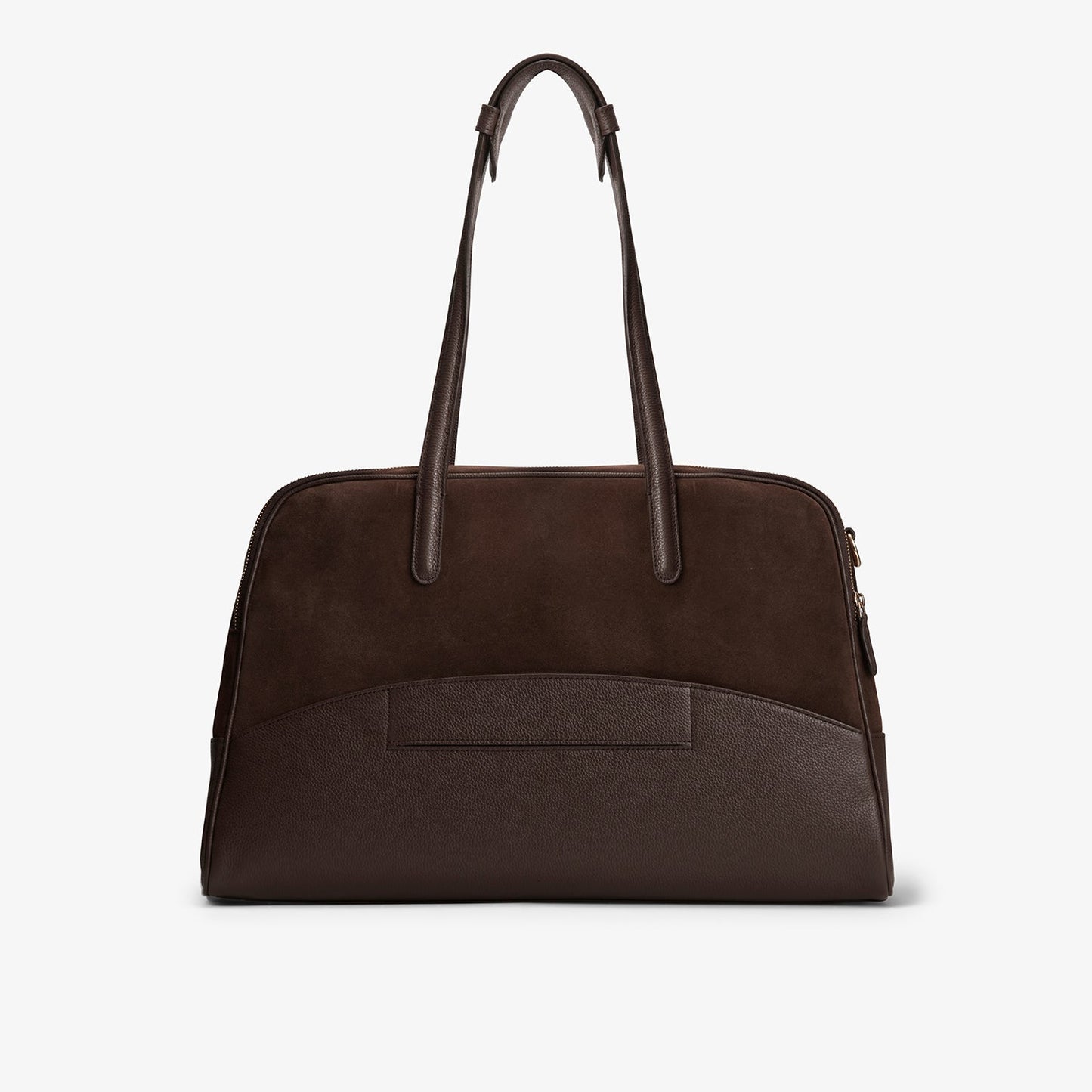 Suede luggage bag