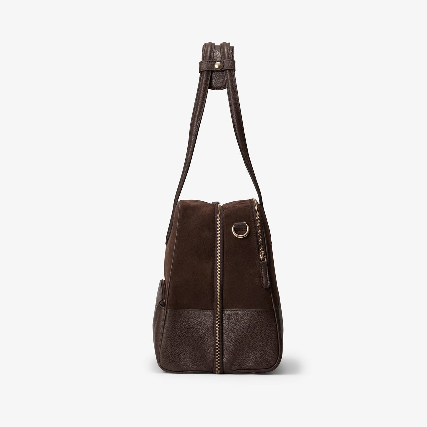 Suede luggage bag