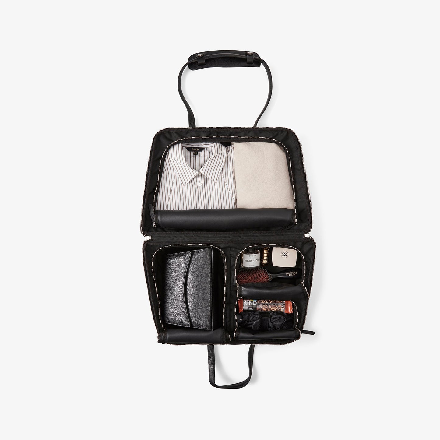 Suede luggage bag