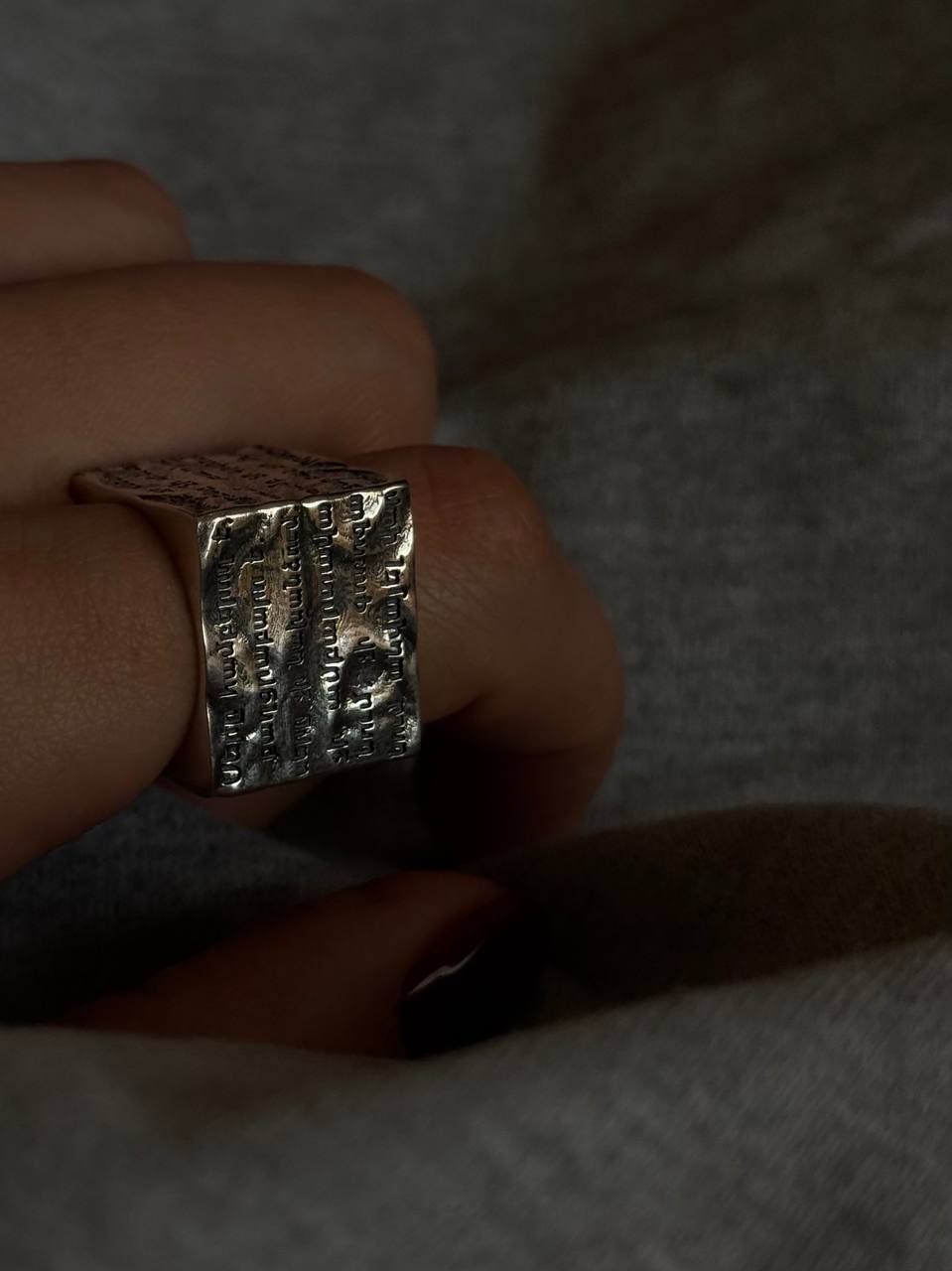 Love scripture cube ring