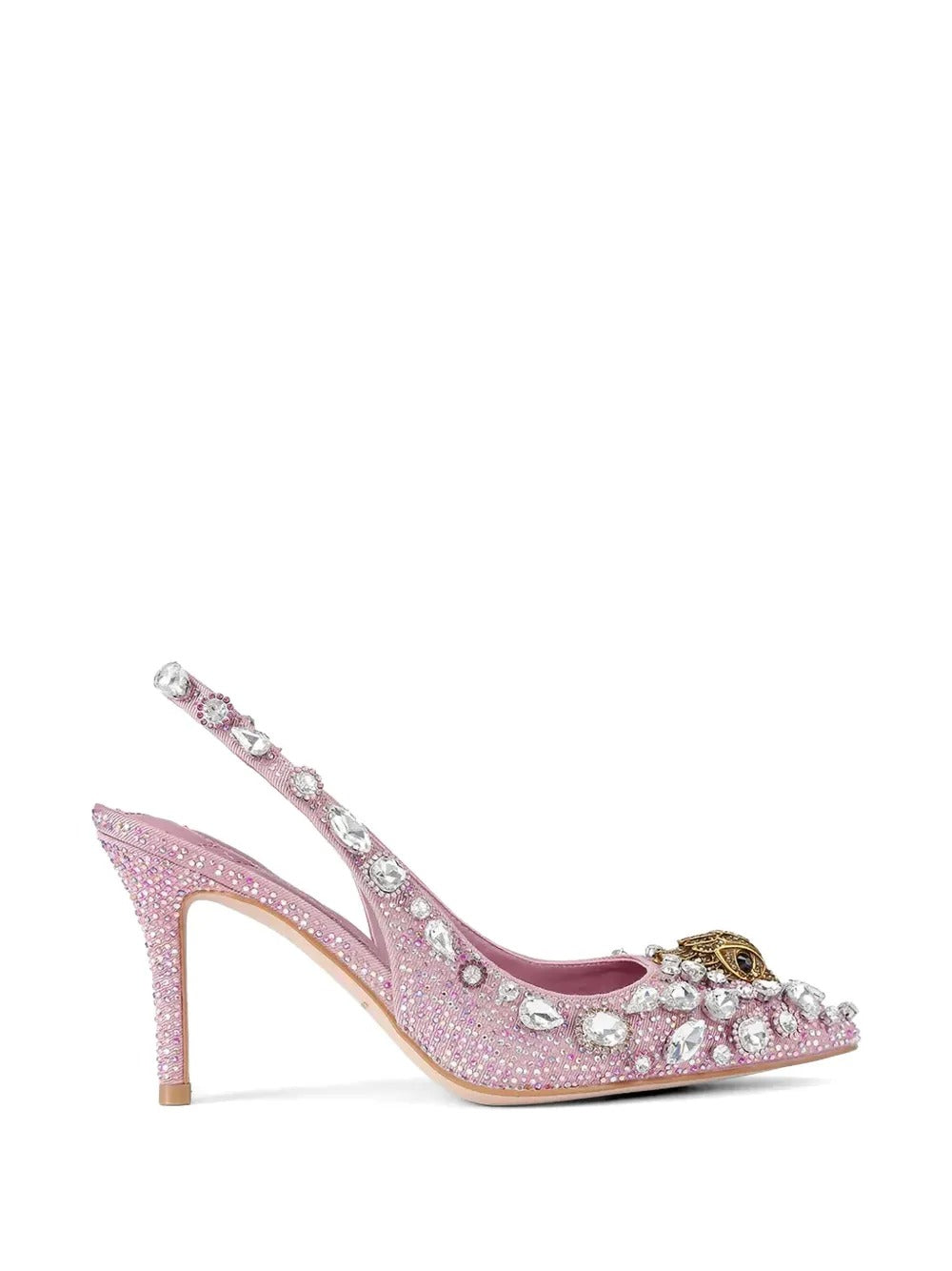 Crystal-embellished pumps