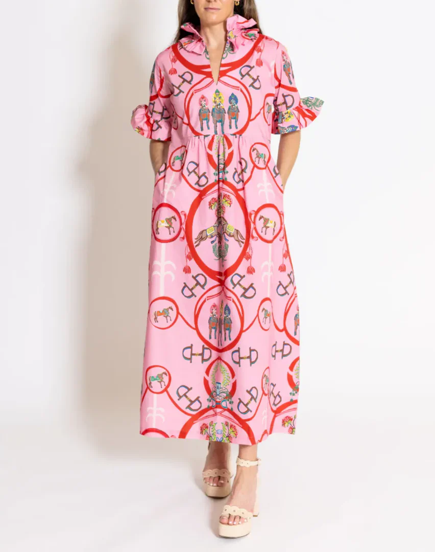 Print maxi dress
