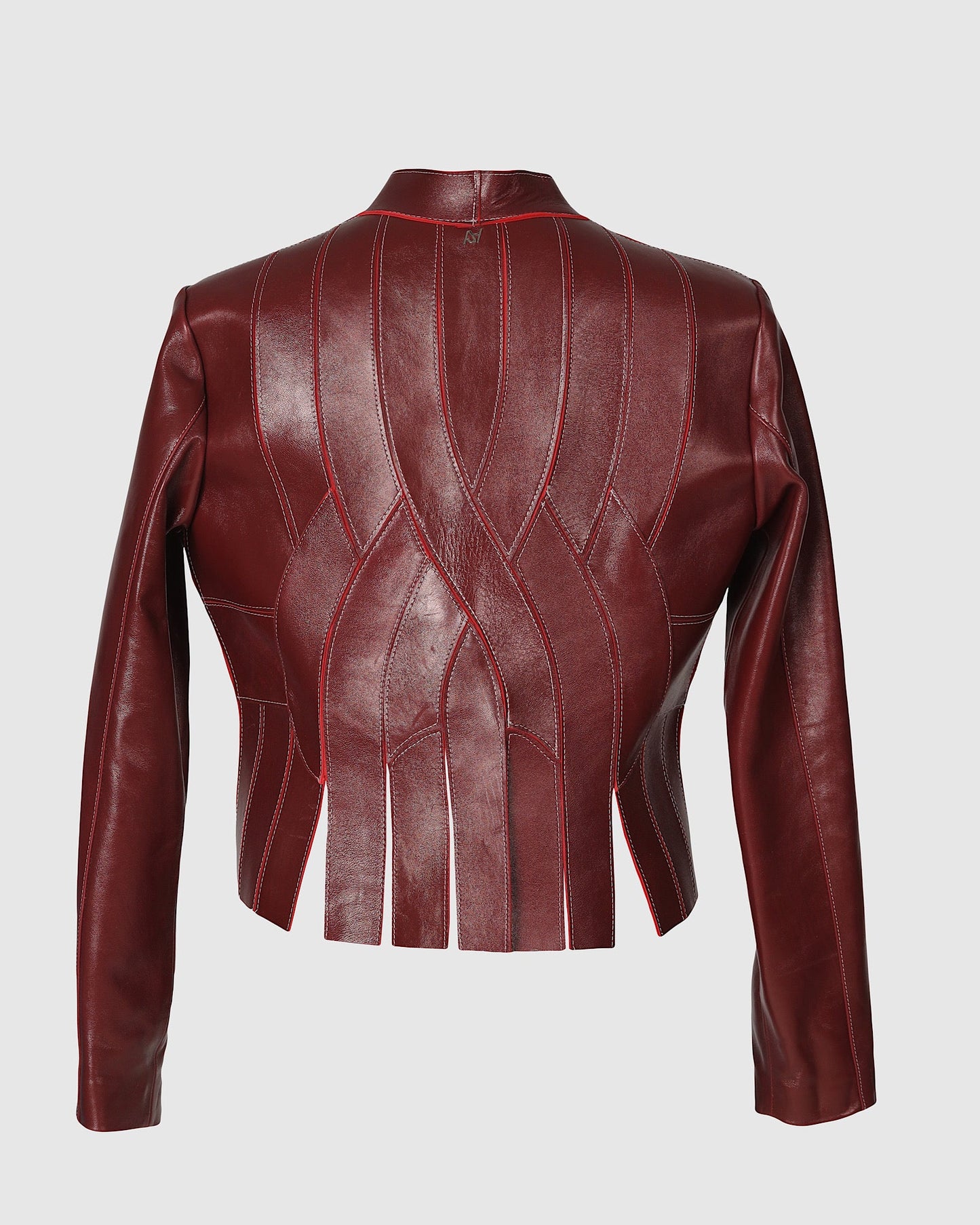 Leather Jacket Burgundy