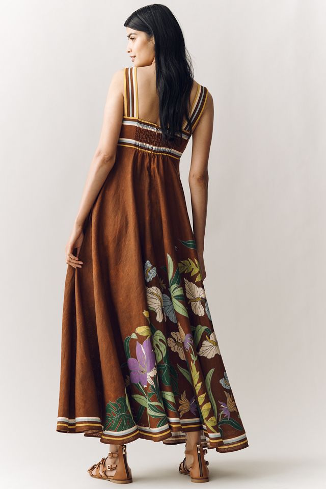 Linen Sleeveless Midi Sundress
