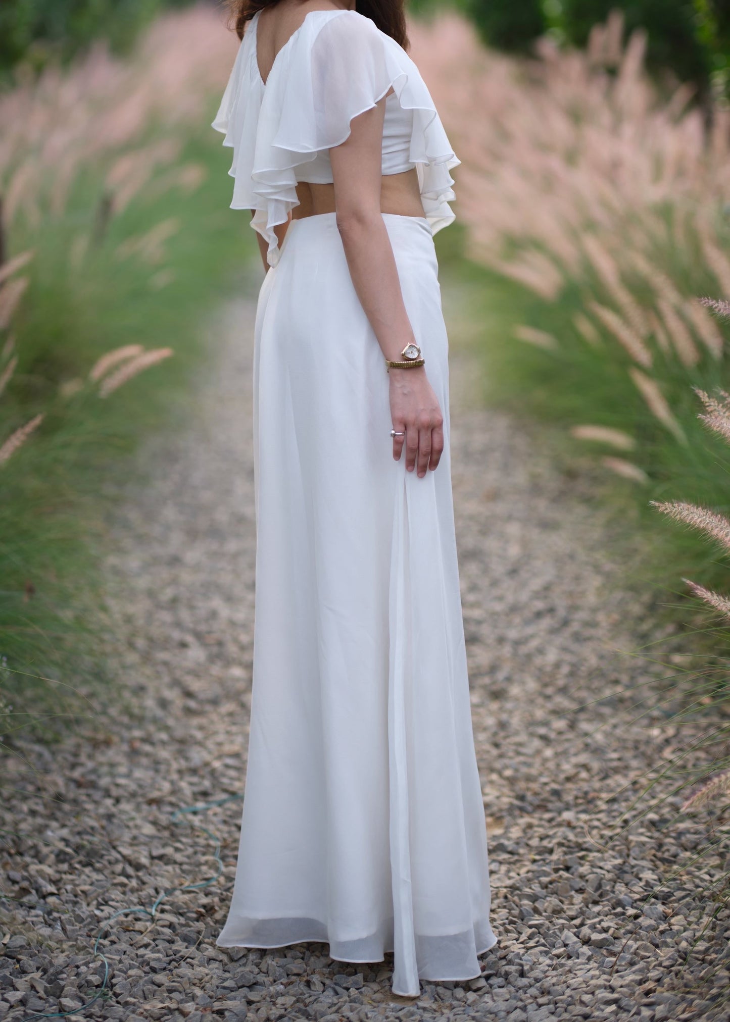 Ivory Ruffle Top