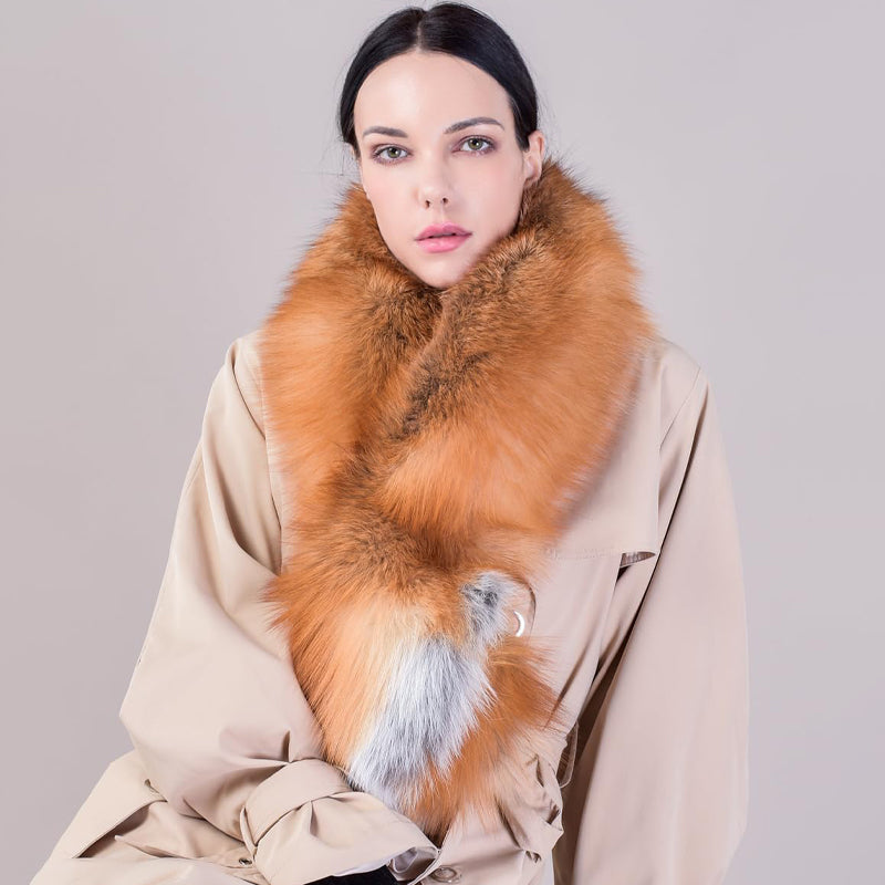 Faux Fox Fur Scarf