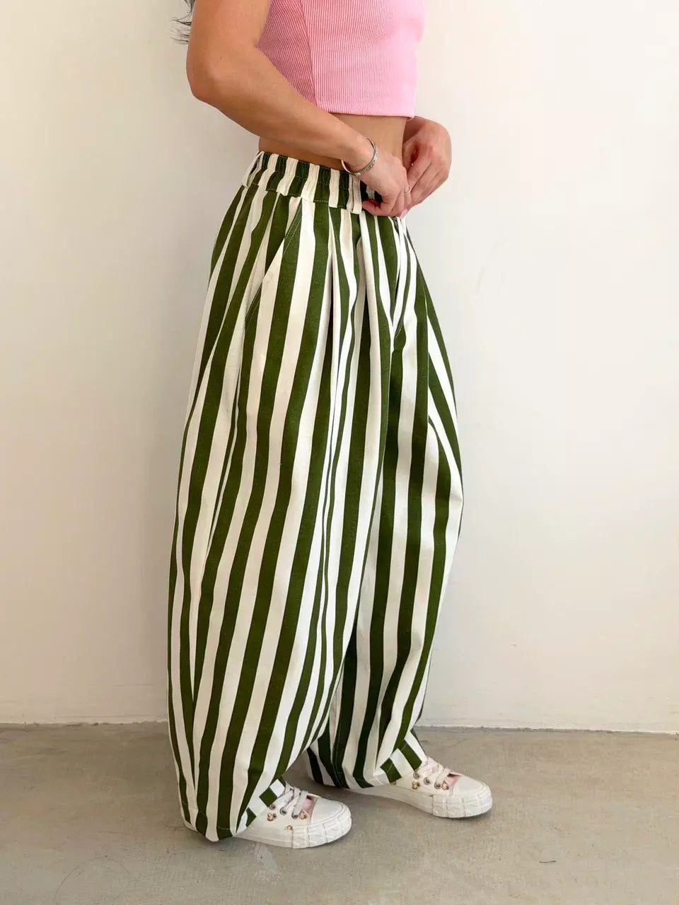 Striped circus pants